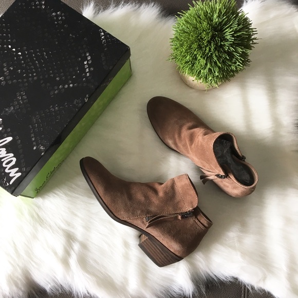 🏹🆕 Sam Edelman ❃ Zipper Bootie ❃ Taupe Suede ❃ - Picture 7 of 8